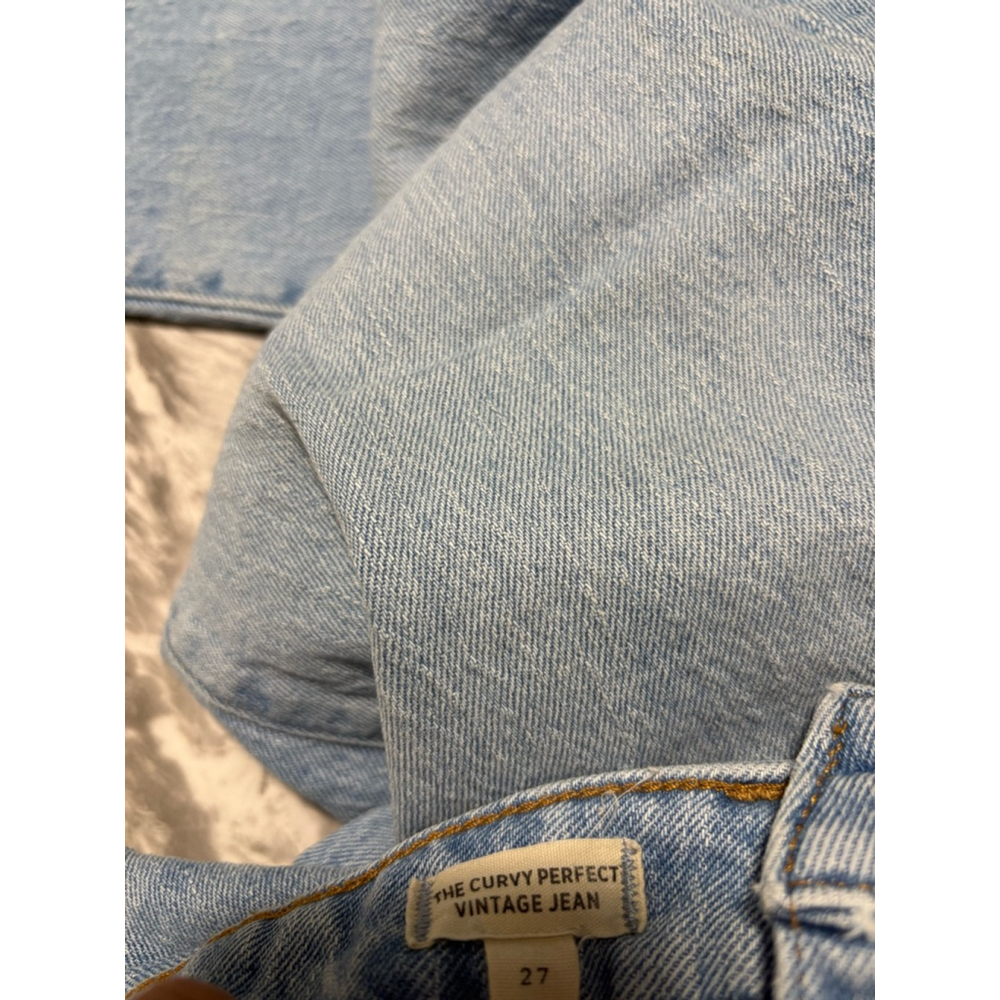 Womens Madewell The Curvy Perfect Vintage Straight Jean in Seyland Wash Sz 27 - Picture 10 of 10